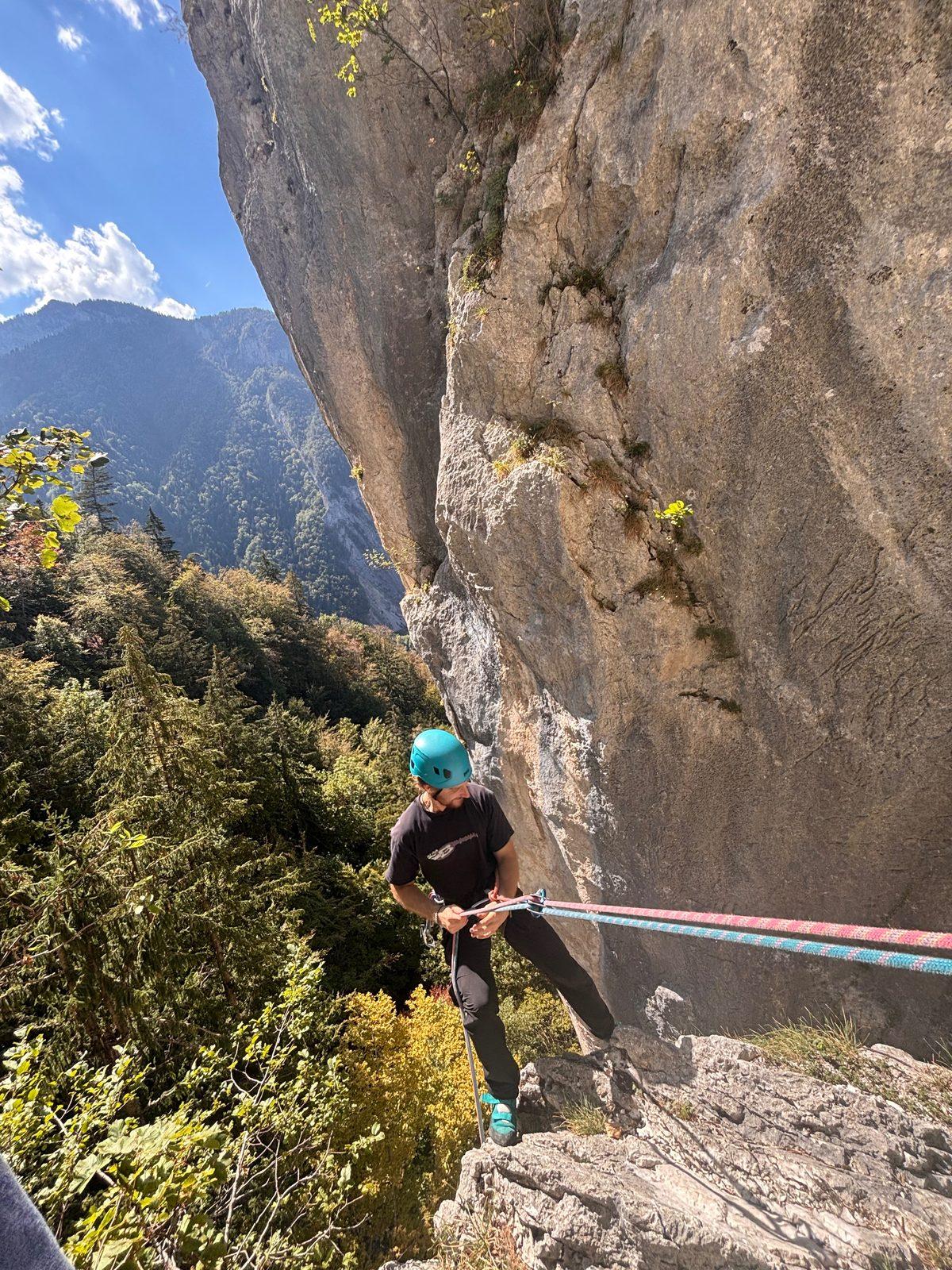 Apprentissage de la descente en rappel